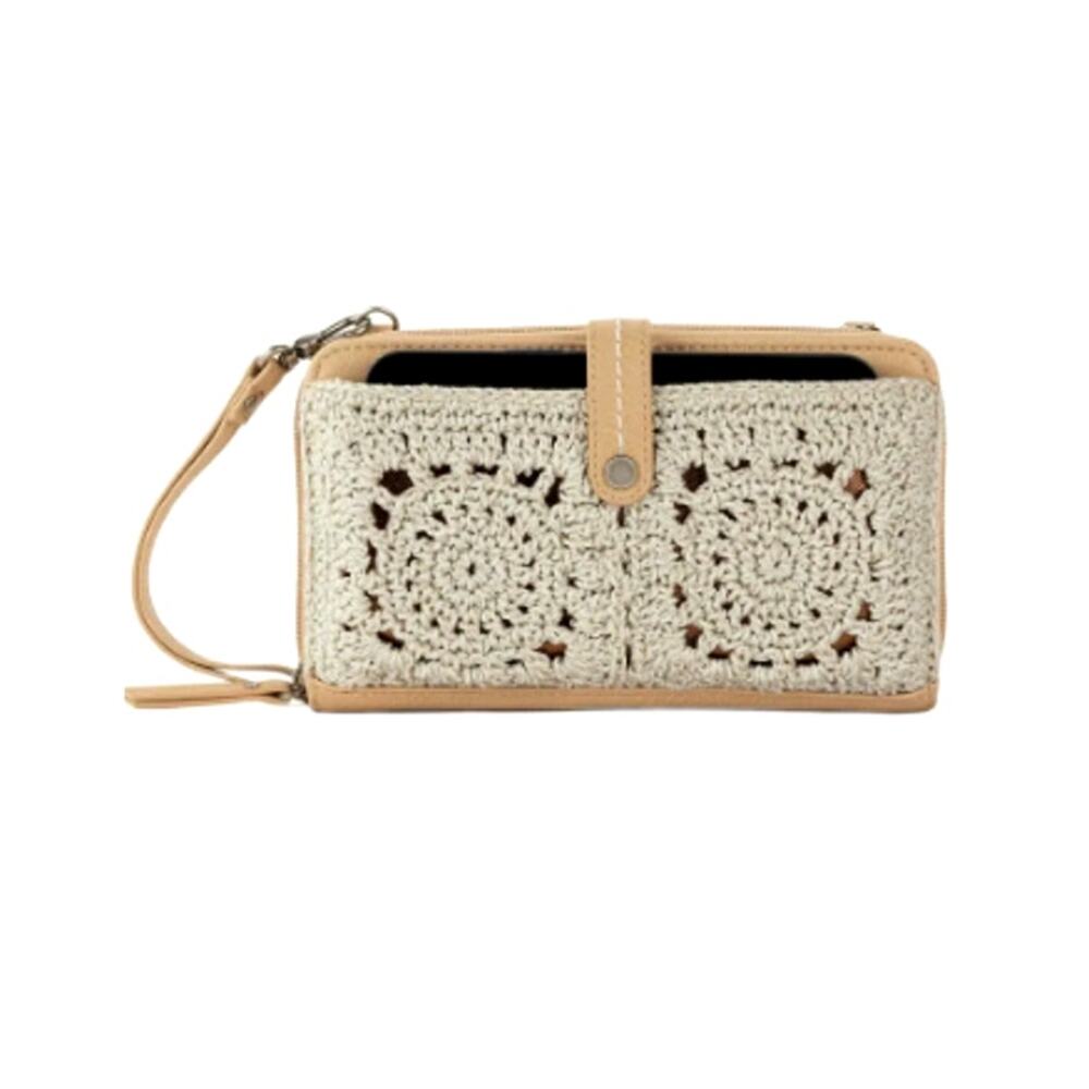 The Sak Natural Medallion Iris Smartphone Crossbody Bag